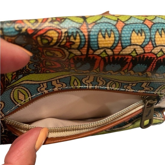 Sakroots Boho Festival Coated Canvas Small Flap Messenger Crossbody Bag Purse - Picture 12 of 16